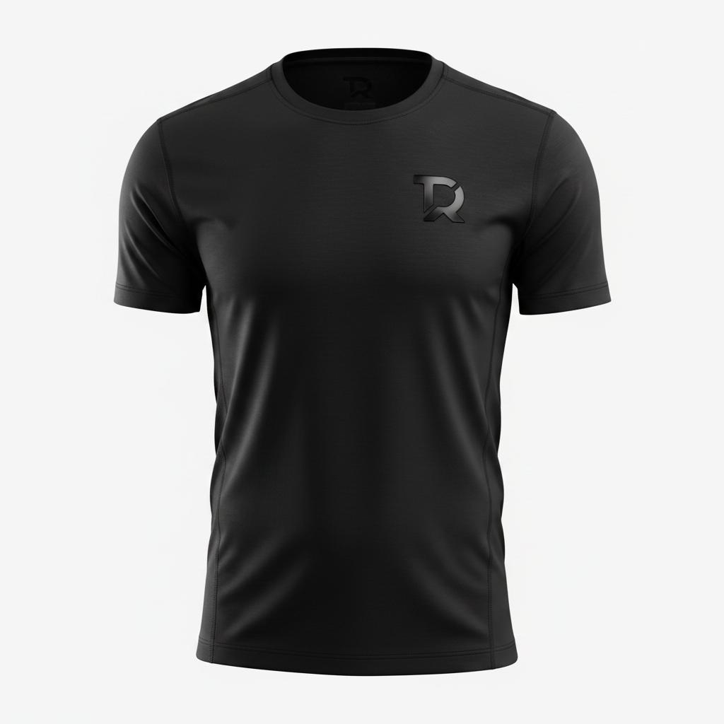 T BLACK - T-shirt nera TIERRE SPORTSWEAR