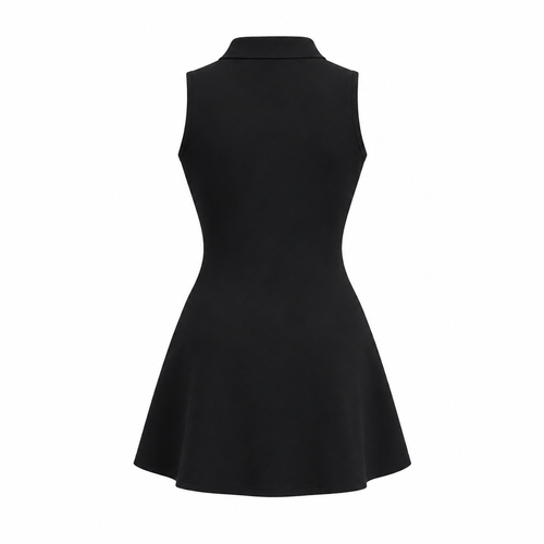 Vestito sportivo nero TIERRE, vista posteriore ricostruita