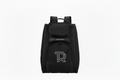 Borsa da padel nera TIERRE con logo TR, vista distante sfondo bianco