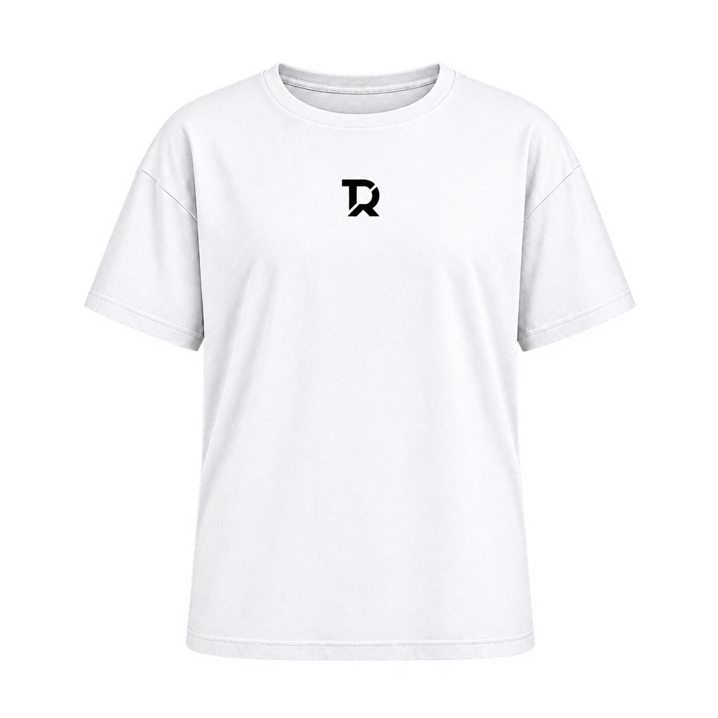 T-SHIRT FLOW WHITE con monogramma nero centrale