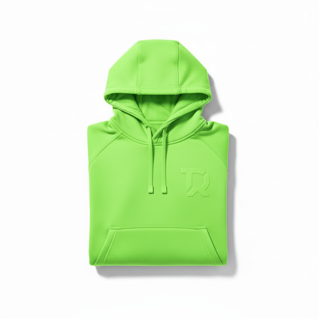 Hoodie verde fluo