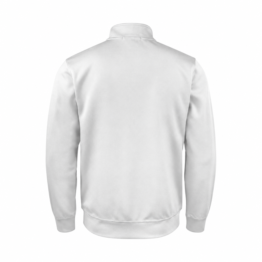 Felpa full-zip bianca TIERRE, retro