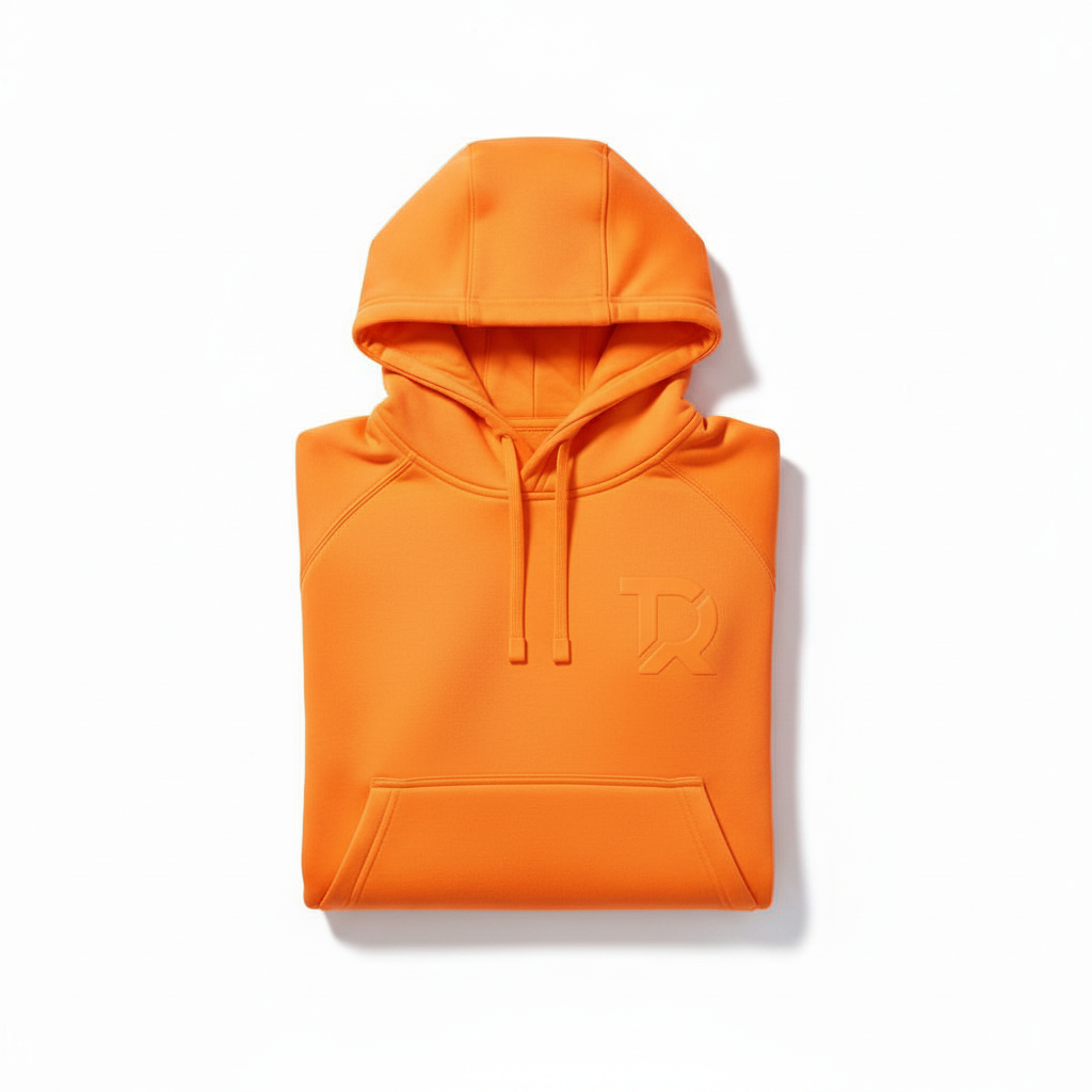 Hoodie arancione fluo