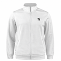 Felpa full-zip bianca TIERRE con logo lato cuore
